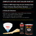 Teal Green Metallic - Hot Rod Flatz Flat Matte Satin Urethane Auto Paint - Complete Gallon Paint Kit