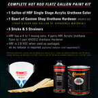 Teal Green Metallic - Hot Rod Flatz Flat Matte Satin Urethane Auto Paint - Complete Gallon Paint Kit