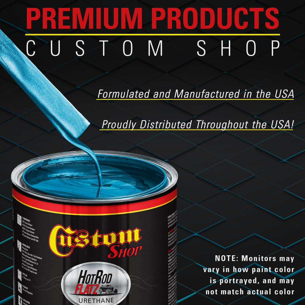 Teal Green Metallic - Hot Rod Flatz Flat Matte Satin Urethane Auto Paint - Complete Gallon Paint Kit