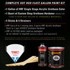 Gasser Green Metallic - Hot Rod Flatz Flat Matte Satin Urethane Auto Paint - Complete Gallon Paint Kit