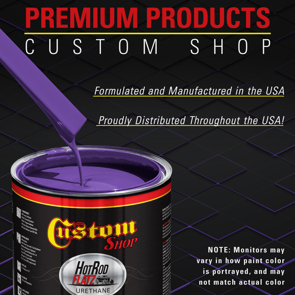 Passion Purple Pearl - Hot Rod Flatz Flat Matte Satin Urethane Auto Paint - Complete Quart Paint Kit