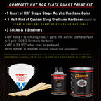 Rust Pearl - Hot Rod Flatz Flat Matte Satin Urethane Auto Paint - Complete Quart Paint Kit Coating