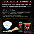 California Suede Metallic - Hot Rod Flatz Flat Matte Satin Urethane Auto Paint - Complete Gallon Paint Kit