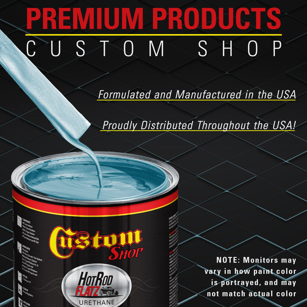 Diamond Blue Metallic - Hot Rod Flatz Flat Matte Satin Urethane Auto Paint - Complete Gallon Paint Kit