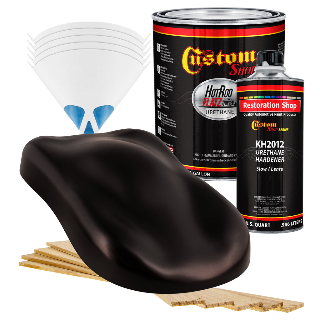 Black Cherry Pearl - Hot Rod Flatz Flat Matte Satin Urethane Auto Paint - Complete Gallon Paint Kit
