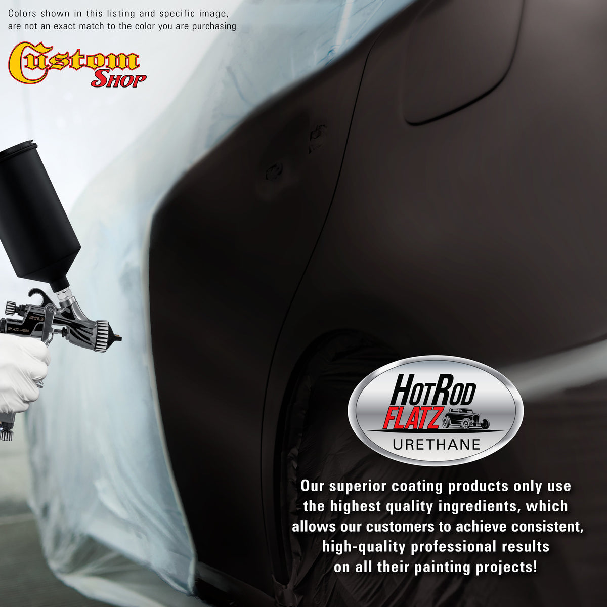 Black Cherry Pearl - Hot Rod Flatz Flat Matte Satin Urethane Auto Paint - Complete Gallon Paint Kit