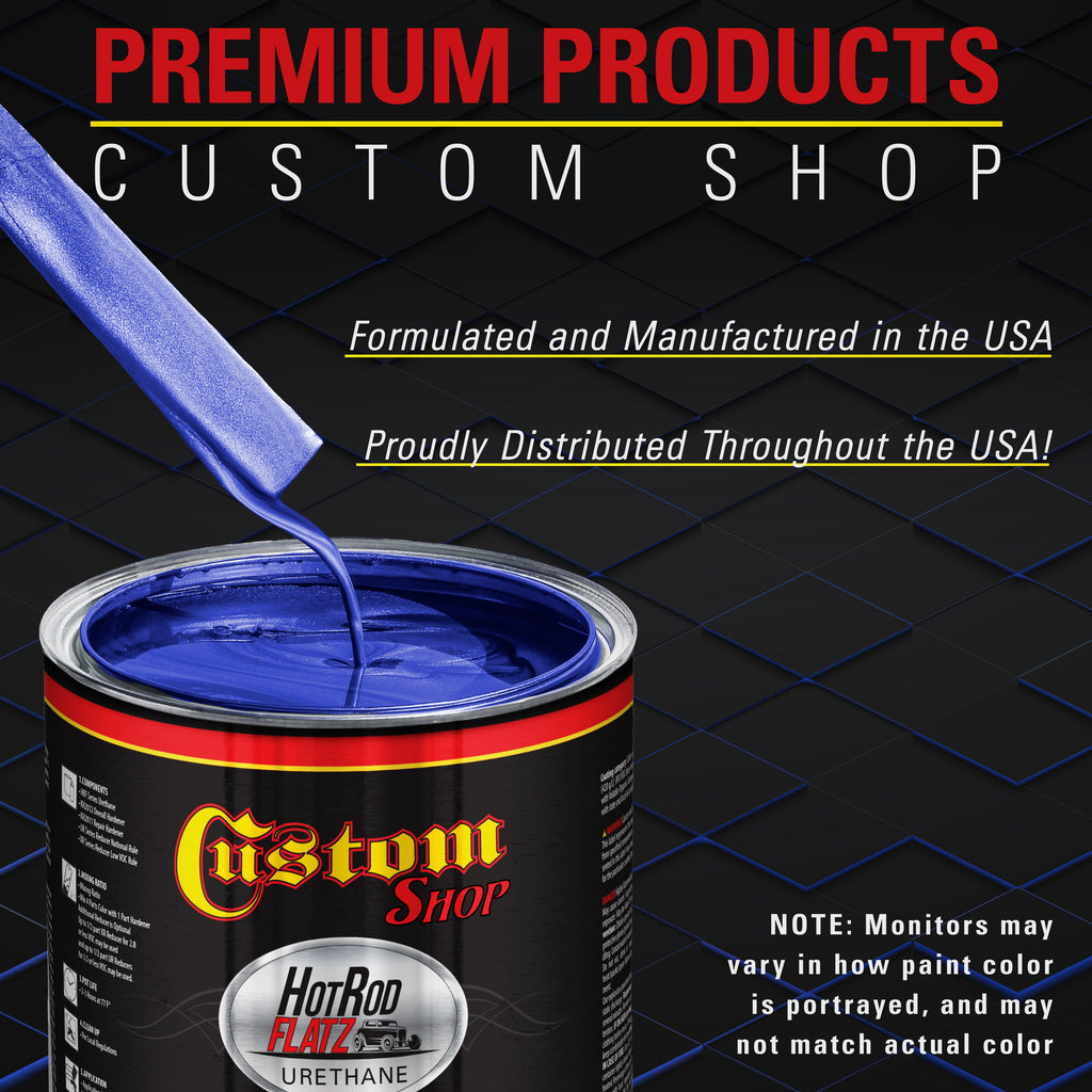 Daytona Blue Pearl - Hot Rod Flatz Flat Matte Satin Urethane Auto Paint - Complete Gallon Paint Kit