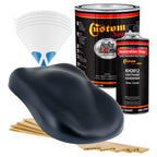 Midnight Blue Pearl - Hot Rod Flatz Flat Matte Satin Urethane Auto Paint - Complete Gallon Paint Kit