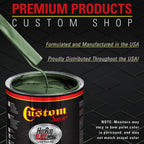 Rally Green Metallic - Hot Rod Flatz Flat Matte Satin Urethane Auto Paint - Complete Gallon Paint Kit