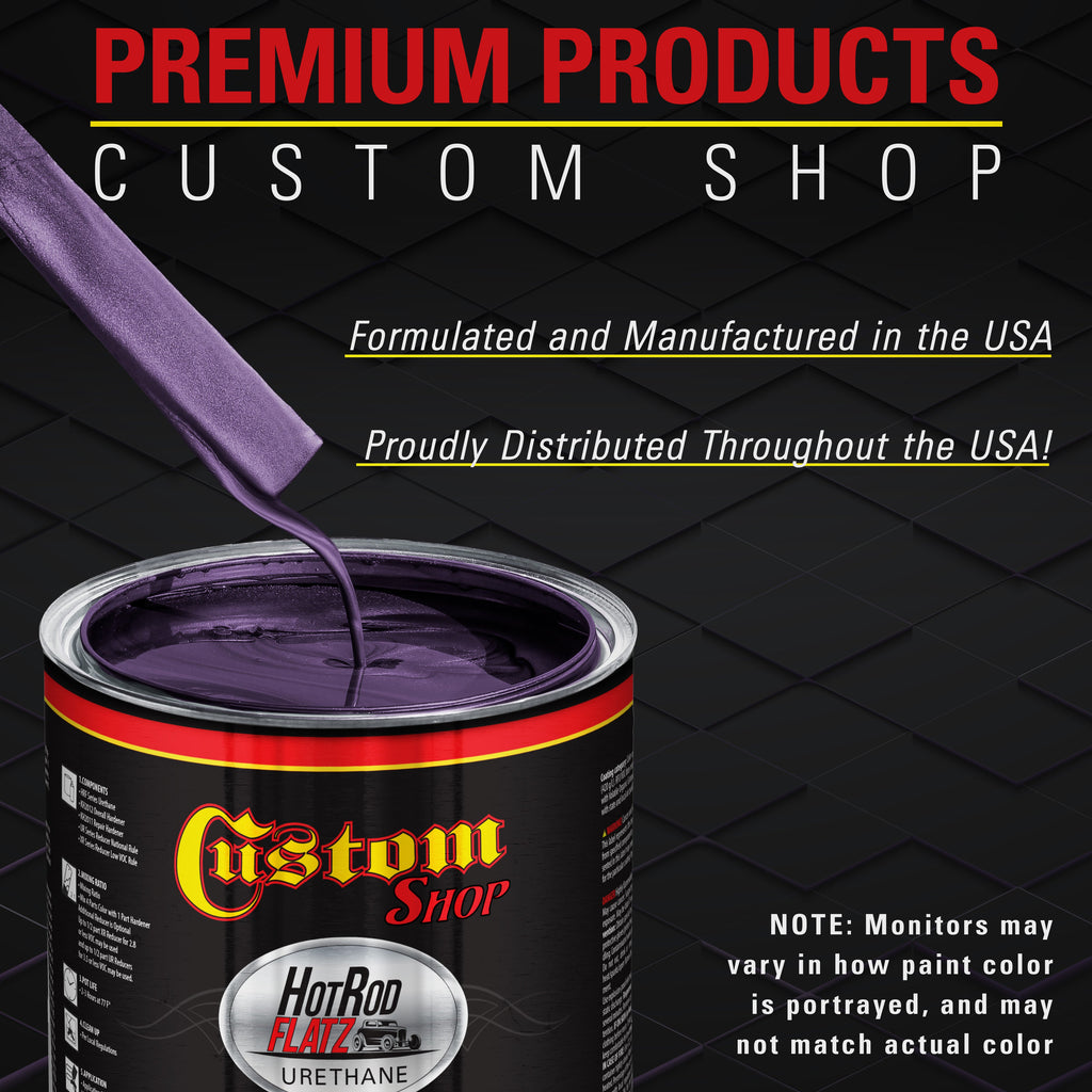 Midnight Purple Pearl - Hot Rod Flatz Flat Matte Satin Urethane Auto Paint - Complete Quart Paint Kit