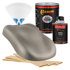 Gunsmoke Metallic - Hot Rod Flatz Flat Matte Satin Urethane Auto Paint - Complete Quart Paint Kit