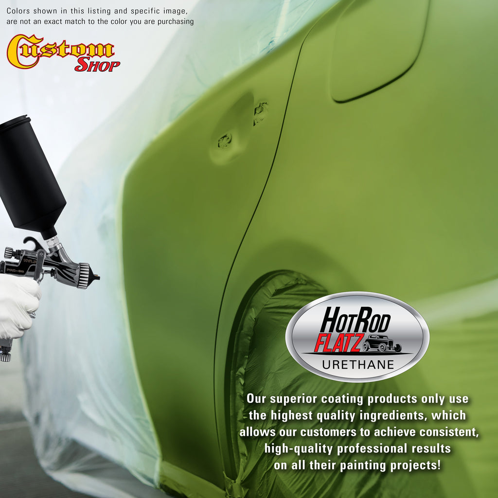 Firemist Lime - Hot Rod Flatz Flat Matte Satin Urethane Auto Paint - Complete Quart Paint Kit Coating