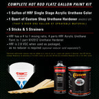 Firemist Lime - Hot Rod Flatz Flat Matte Satin Urethane Auto Paint - Complete Gallon Paint Kit