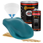 Aquamarine Firemist - Hot Rod Flatz Flat Matte Satin Urethane Auto Paint - Complete Gallon Paint Kit