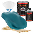 Aquamarine Firemist - Hot Rod Flatz Flat Matte Satin Urethane Auto Paint - Complete Quart Paint Kit