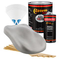 Brilliant Silver Firemist - Hot Rod Flatz Flat Matte Satin Urethane Auto Paint - Complete Gallon Paint Kit