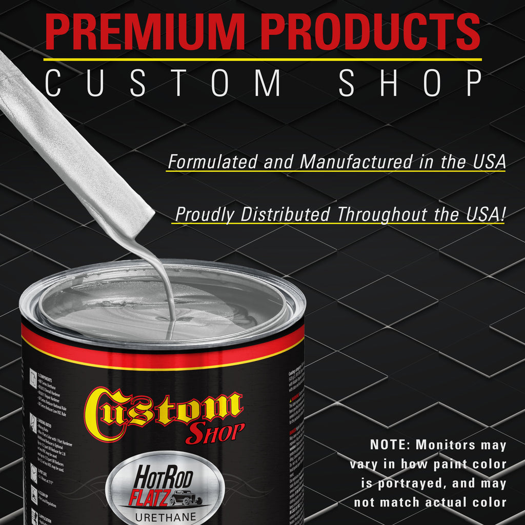 Brilliant Silver Firemist - Hot Rod Flatz Flat Matte Satin Urethane Auto Paint - Complete Gallon Paint Kit