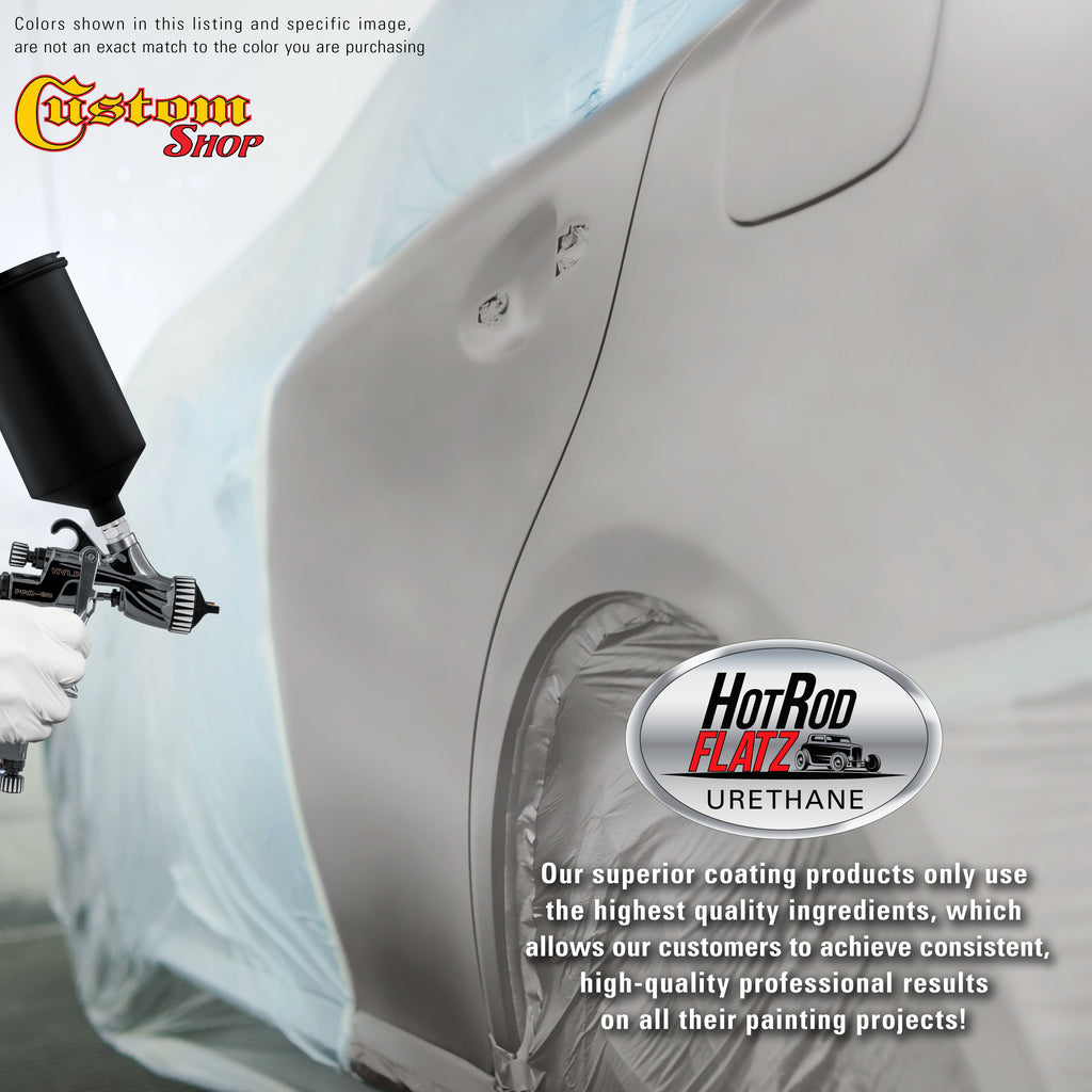 Brilliant Silver Firemist - Hot Rod Flatz Flat Matte Satin Urethane Auto Paint - Complete Quart Paint Kit
