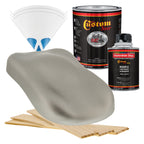 Firemist Pewter Silver - Hot Rod Flatz Flat Matte Satin Urethane Auto Paint - Complete Quart Paint Kit
