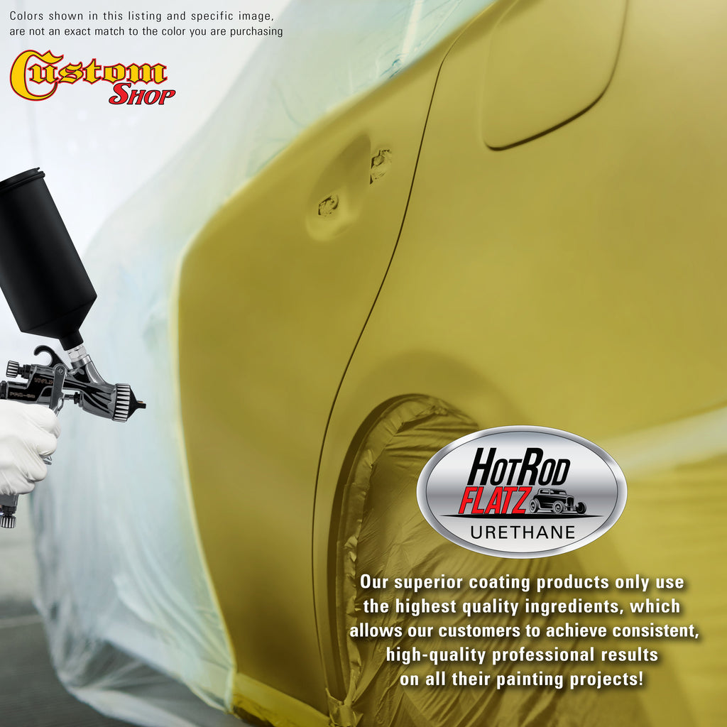 Saturn Gold Firemist - Hot Rod Flatz Flat Matte Satin Urethane Auto Paint - Complete Gallon Paint Kit