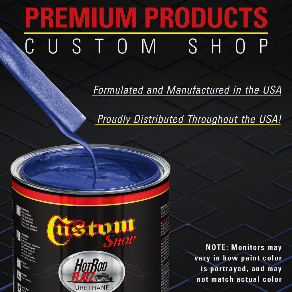 Cobalt Blue Firemist - Hot Rod Flatz Flat Matte Satin Urethane Auto Paint - Complete Gallon Paint Kit