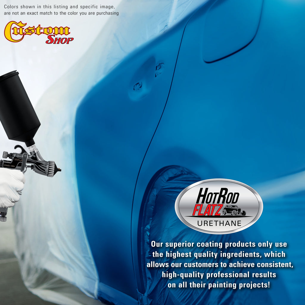 True Blue Firemist - Hot Rod Flatz Flat Matte Satin Urethane Auto Paint - Complete Quart Paint Kit