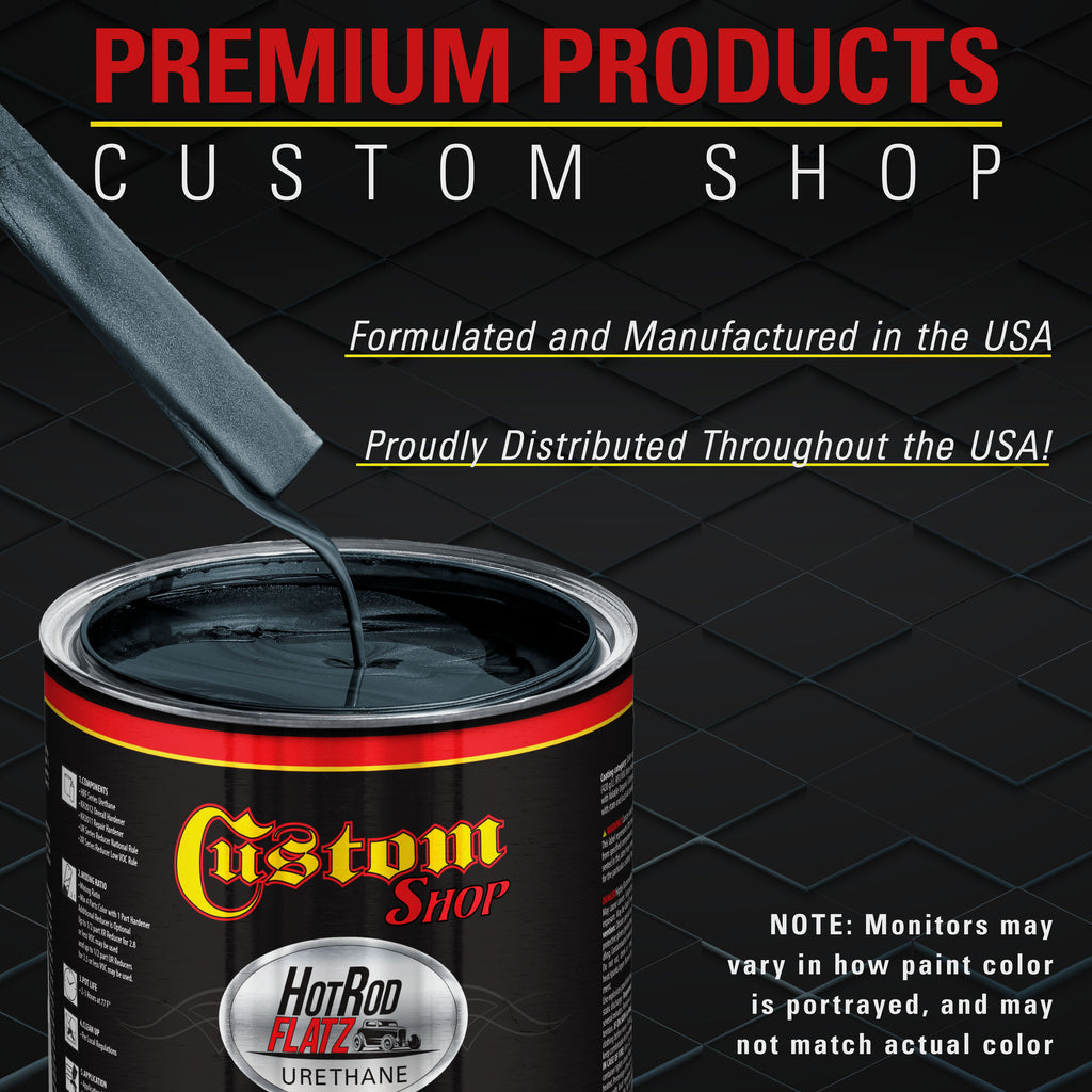 Neptune Blue Firemist - Hot Rod Flatz Flat Matte Satin Urethane Auto Paint - Complete Gallon Paint Kit
