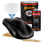 Chassis Black (Satin) - Hot Rod Flatz Flat Matte Satin Urethane Auto Paint - Complete Gallon Paint Kit