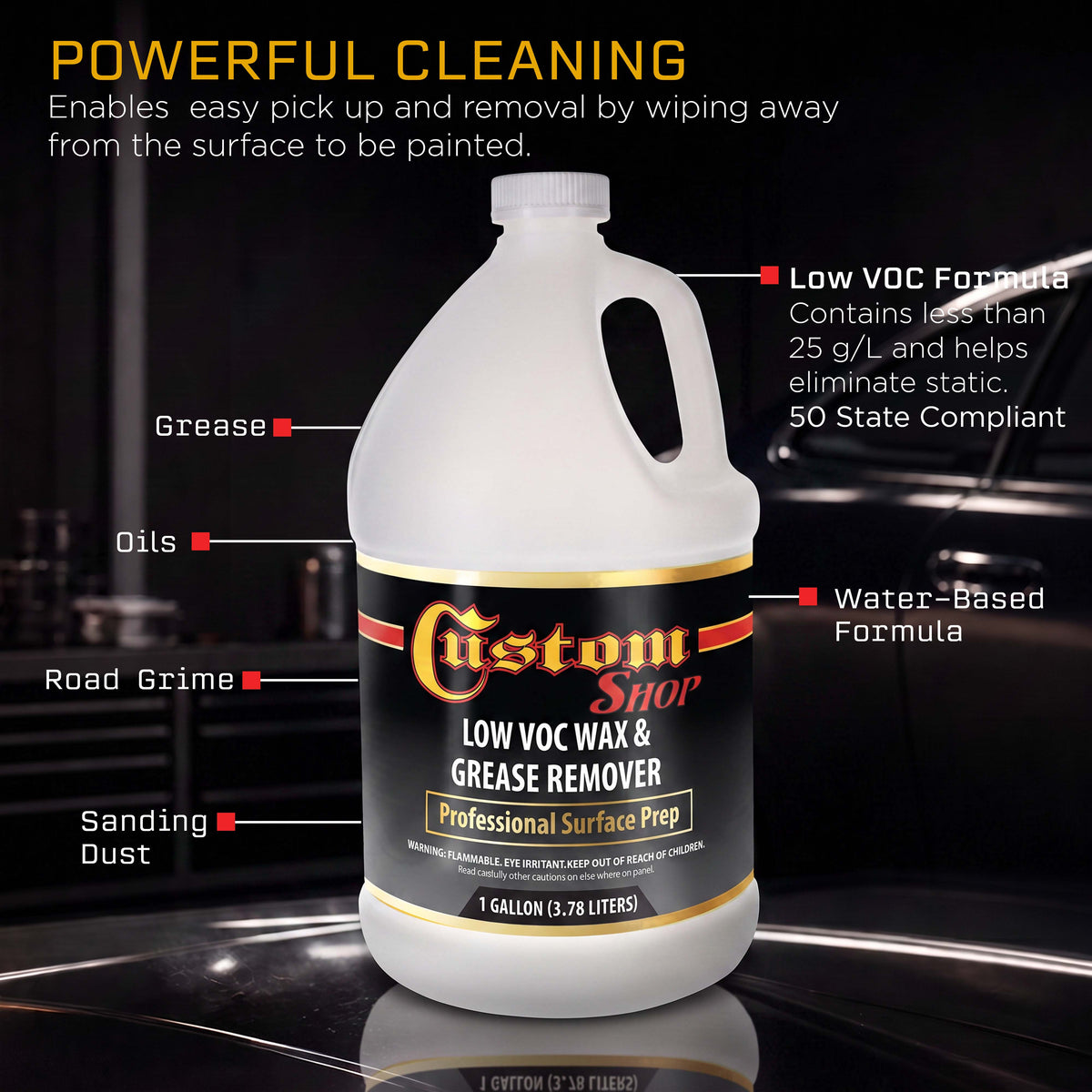 Low VOC Wax & Grease Remover - Gallon