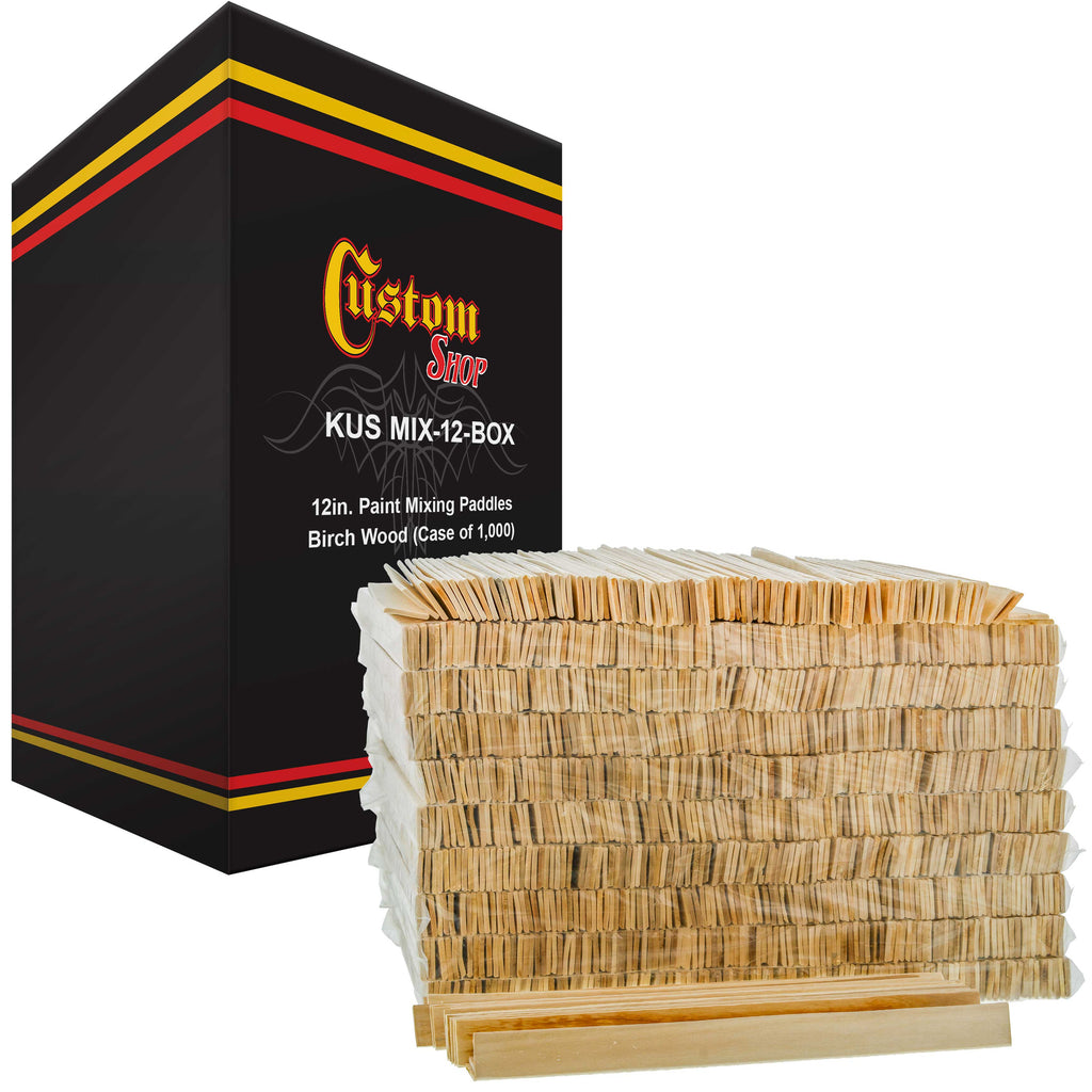 Craft and Paint Sticks - 12" Inch Premium Grade Wood Stirrers / Paddles - Use For Wood Crafts - Paddle To Mix Epoxy Resin Paint - Case of 1000 Sticks