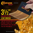 Gilders Tip Brush for Loose Gold Leaf Artwork, Sign Lettering, Gilded Picture Frame Restoration, Gilding Metallic Silver Metal Leaf Flakes