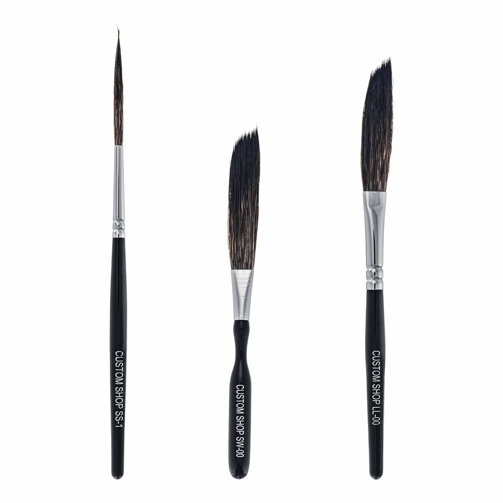 Starter Pinstripe Brush Kit (Sword #00, Scroll #1 & Long Liner - #00)