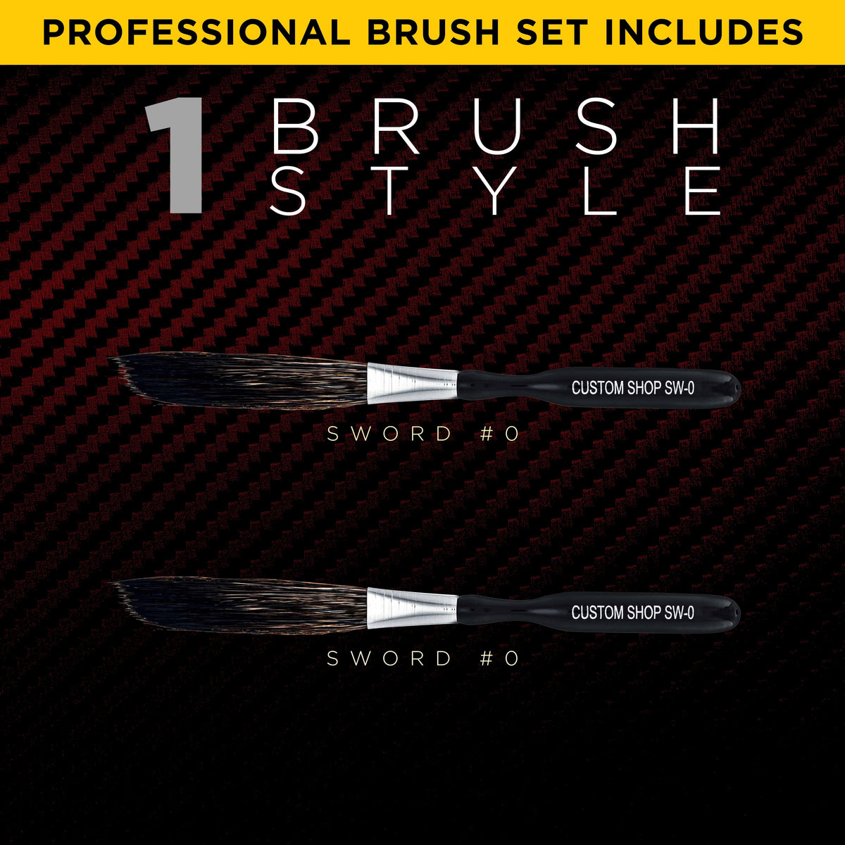 SW-0 Sword Pinstriper #0 - 2" Squirrel Hair (Pack of 2)