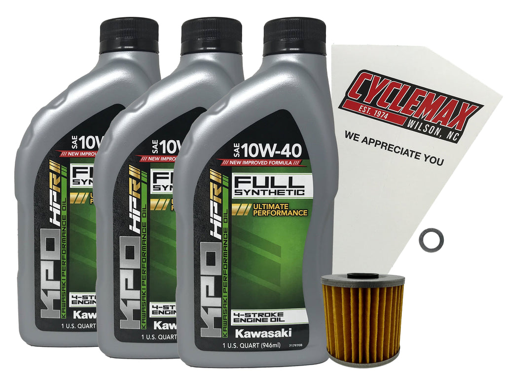 Kawasaki KPO Full Synthetic Oil Change Kit for 2003-2011 BAYOU 250