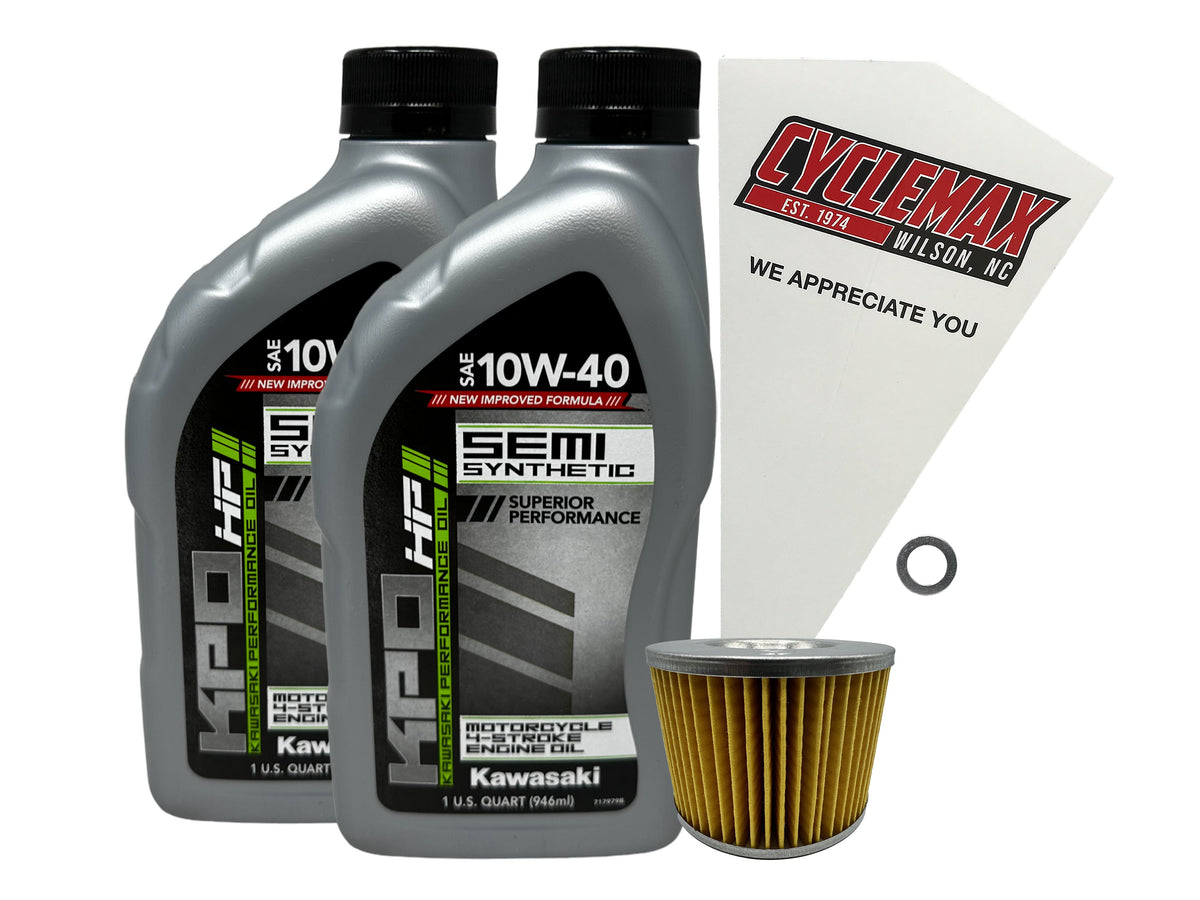 Kawasaki KPO Semi-Synthetic Oil Change Kit for 2008-2012 NINJA 250