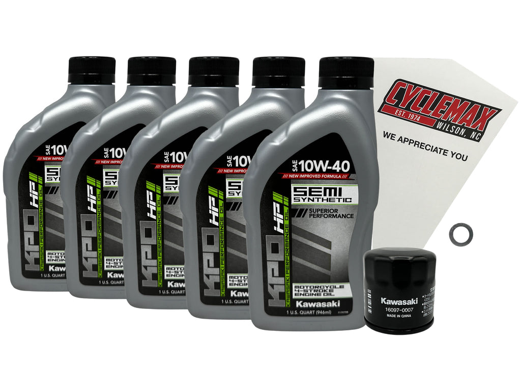 Kawasaki KPO Semi-Synthetic Oil Change Kit for 2024 RIDGE