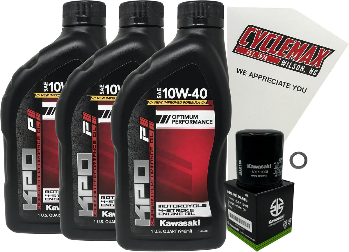Kawasaki KPO Standard Oil Change Kit for 2019-2025 Z400