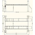 Katool KT-4H150 15,000 lb 4-Post Alignment Lift (RJ-60 Rolling Jack Included)
