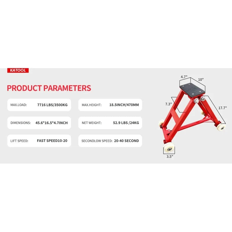 Katool KT-M3000 Mini Side Car Lift For Quick Tire Changing