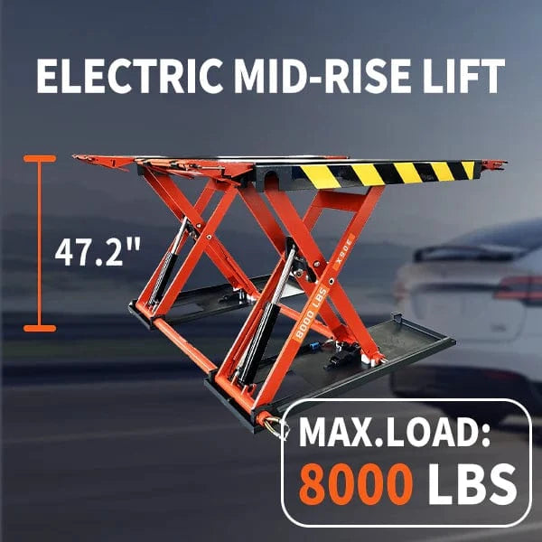 Katool KT-X90E 8000 lbs Electric Mid Rise Scissor Lift