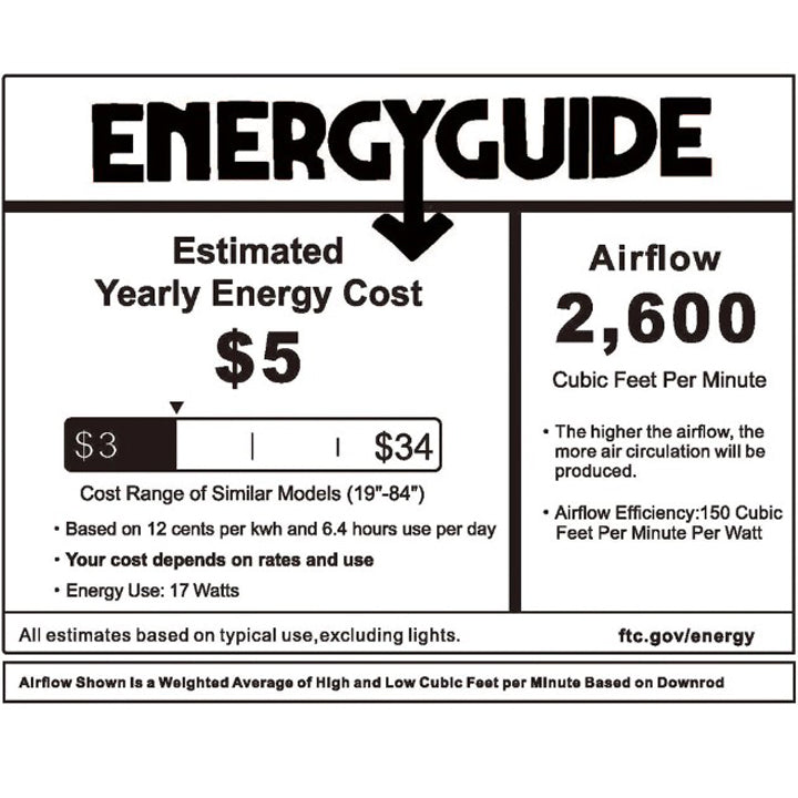 KENORA 48 inch 3-Blade Ceiling Fan with LED Light & Remote Control