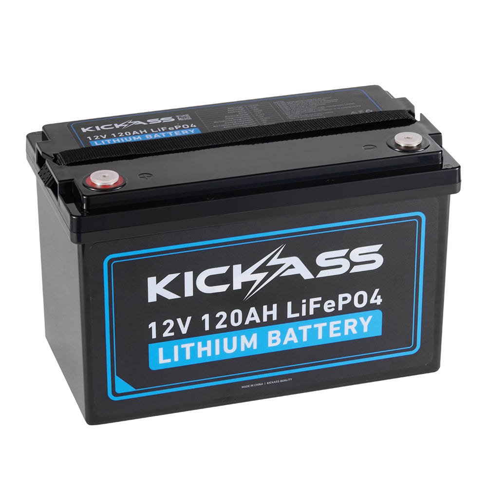 KickAss 12V 120Ah Lithium Deep Cycle Battery LiFePO4