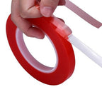 Double Sided Clear Polyester Tape - 10mm x 50m