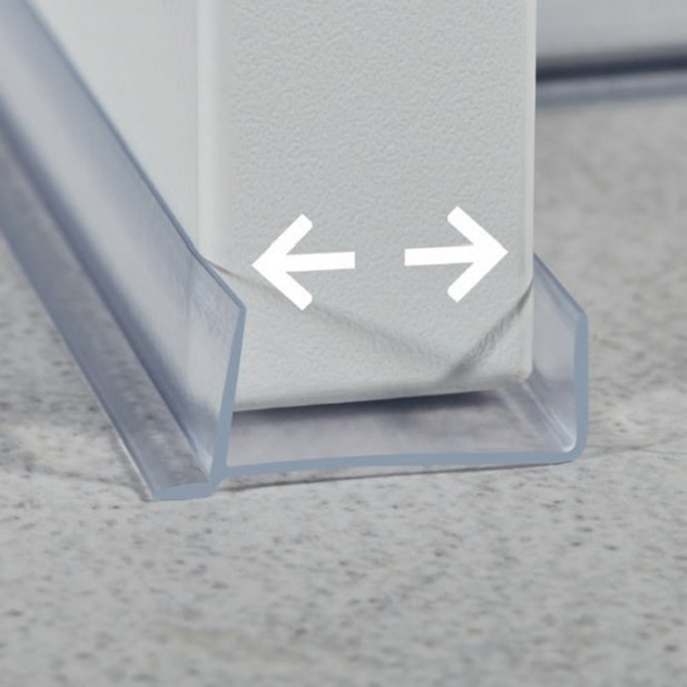 Kitchen Plinth Sealing Strip 16mm-18mm Wide Clear