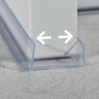 Kitchen Plinth Sealing Strip 16mm-18mm Wide Clear