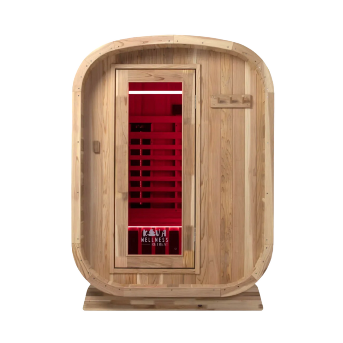 Kiva Retreat™ 2–3 Person Outdoor Full Spectrum Infrared Sauna & Red Light Therapy Panel Bundle