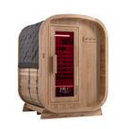 Kiva Retreat™ 2–3 Person Outdoor Full Spectrum Infrared Sauna & Red Light Therapy Panel Bundle
