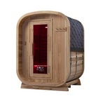 Kiva Retreat™ 2–3 Person Outdoor Full Spectrum Infrared Sauna & Red Light Therapy Panel Bundle