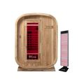Kiva Retreat™ 2–3 Person Outdoor Full Spectrum Infrared Sauna & Red Light Therapy Panel Bundle