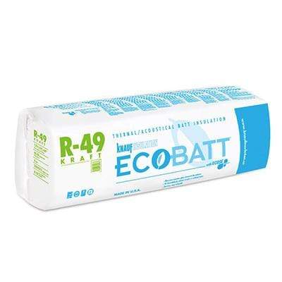 Knauf Ecobatt R-49 Kraft Faced Fiberglass Insulation Batts - All Sizes